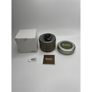 Relic Mens Water-Resistant 165 Ft Stainless Steel Calendar Watch ZR77113